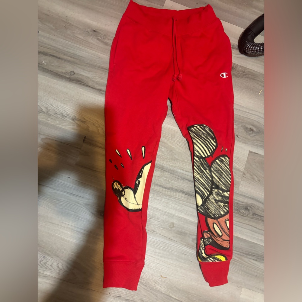 Champion Red Graphic Sweatpants